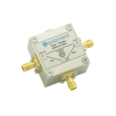 Directional coupler, 6dB coupling, 1-1000MHz